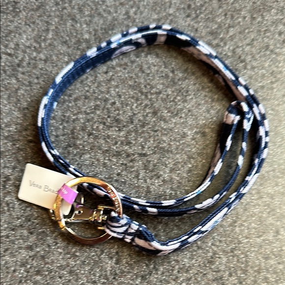 Vera Bradley Steel Blue Medallion Lanyard - Picture 1 of 1